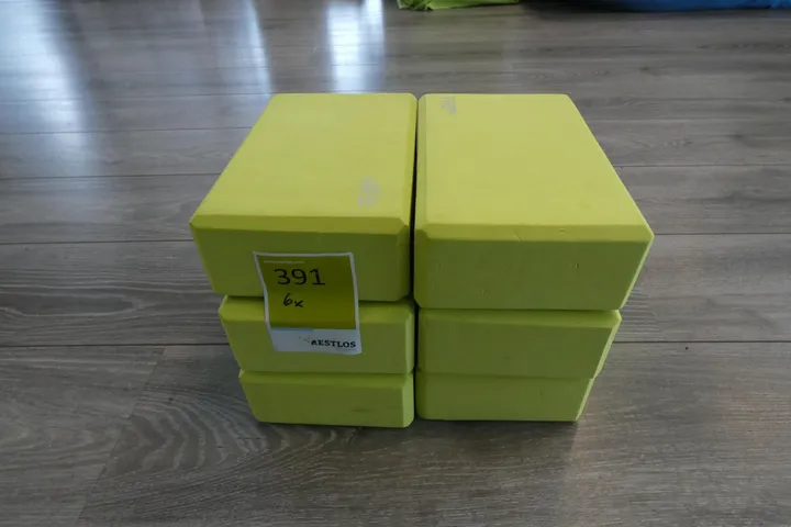 6x Mirafit Yoga-Blöcke, grün